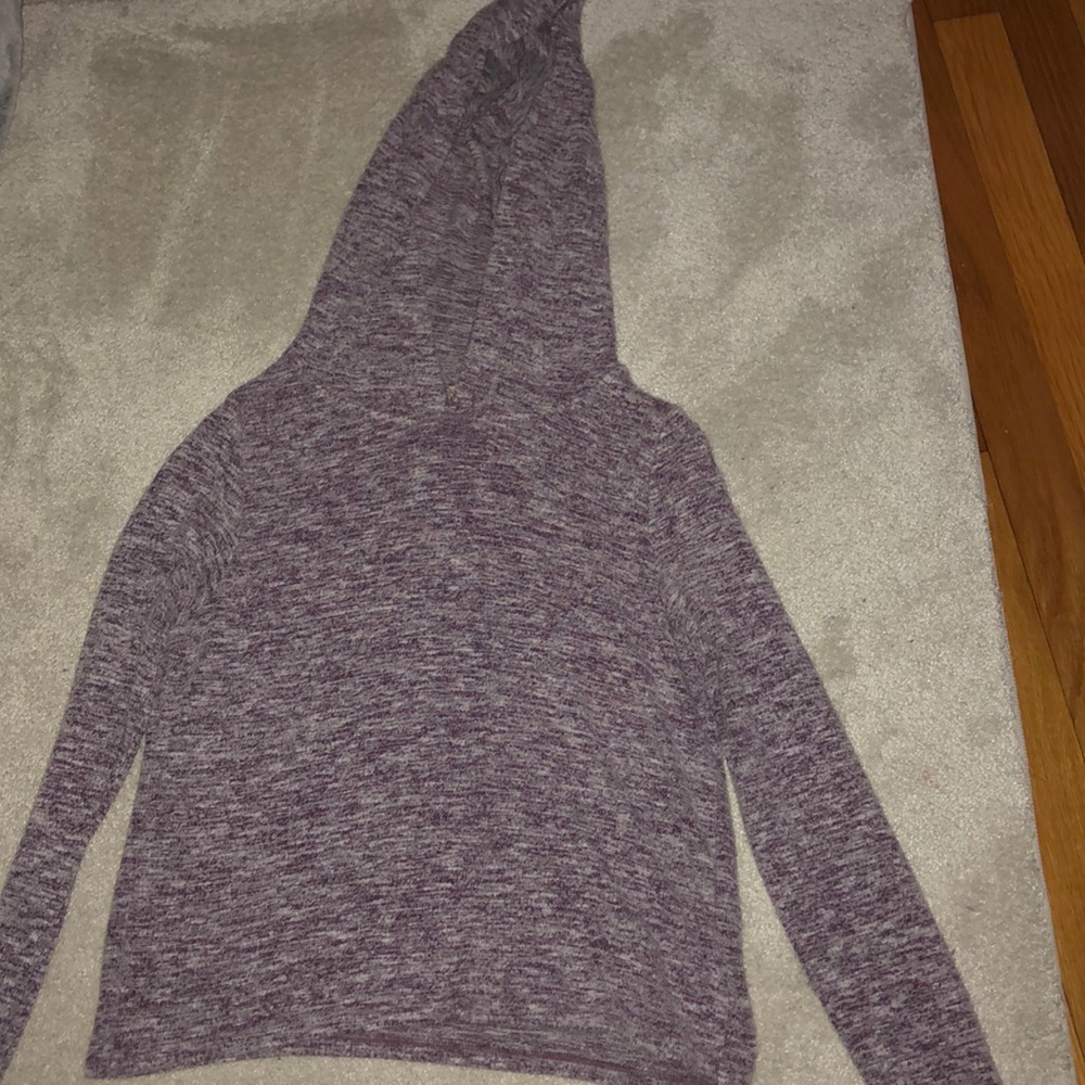 a VERY light weight purple hoodie.